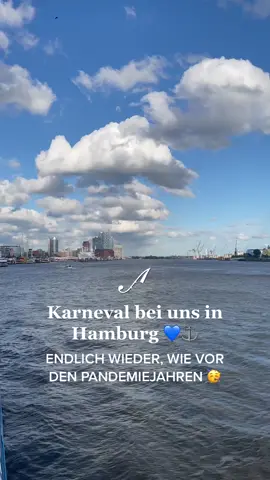 Schiffe gucken, statt Rosenmontagszug?! 😍  Könnt ihr bei uns in Hamburg haben. Ganz besonders begrüßen wir an diesem Wochenende alle, die vor dem Karnevalsrummel im Rheinland und Umgebung zu uns geflüchtet sind. Moin und Ahoi statt Alaaf und Helau! 💙 #hafenrundfahrt #elbe #städtetrip #citytrip #karneval #alaaf #helau #moin #hamburg #norddeutschland #norddeutsch #landungsbrücken #elbreedereiabicht #hafen 