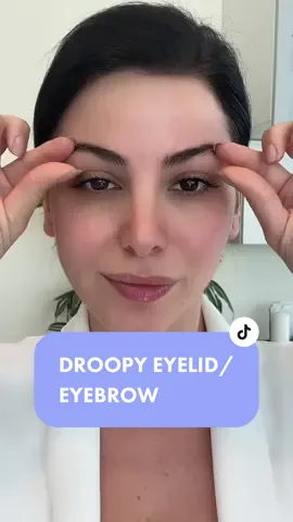 Droopy Eyelid/Eyebrow Lifting Massage #fyp #العناية_بالبشرة #moveeveryday 