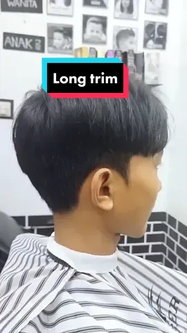 maunya long trim titik... #commahair #longtrim #barbershop #gayarambut #potongrambut #cukurrambut 