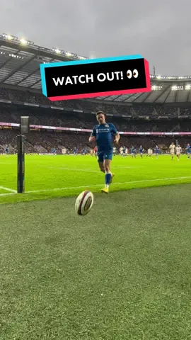 What a kick 😳 #englandrugby #rugby #sixnationsrugby 