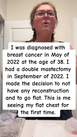 Going flat #breatcancerawarness #goingflatafterbreastcancer #breastcancer #lifeafterbreastcancer #fyp 