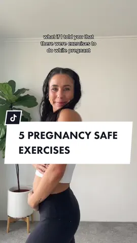 5 pregnancy safe exercises that you can do througjout your pregnancy. One question i get asked all the time is, what exercises should i do while pregnant? Here are my top 5 exercises that I recommend to all my clients 💖 if you want to stay active during your pregnancy and postpartum recovery then follow along for more #prenatalfitness #prenatalpilates #prenatalworkout #pregnancyexercise 