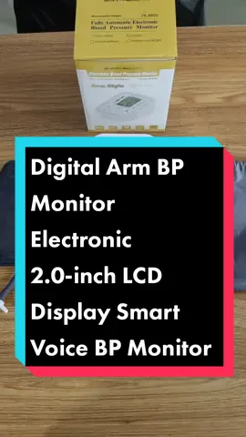 Digital Arm BP Monitor Electronic 2.0-inch LCD Display Smart Voice BP Monitor Tonometer Multifunction Safe Multifunction Blood Pressure Monitor Price dropped to just ₱399.00! #newaffiliatemarketers  #fypage  #trend #fypシ゚viraltiktok  click the link 🛒