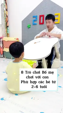 Gợi ý 8 Trò chơi bố mẹ chơi với con chất lượng 😉 #gocsangtao #LearnOnTikTok #cungconmoingay #dcgr 