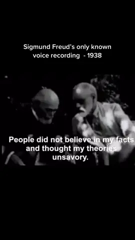 One of the only known voice recordings of the Austrian neurologist Sigmund Freud recorded in 1938. Freud was the founder of psychoanalysis — a clinical method for evaluating and treating pathologies explained as “originating conflicts in the psyche, through dialogue between a patient and a psychoanalyst.” #sigmundfreud #sigmund #freud #psychoanalysis #neurologist #psychology #psych #MentalHealth #studies #expirements #history #HistoryTime #historytok #historytiktok #historyfacts #interview #voicerecordings #vintage #film #vintagefilm #fyp #30s #austrian 