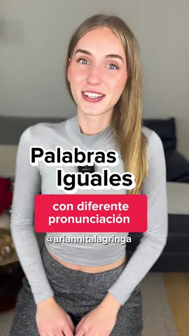 Palabras iguales con diferente pronunciación (Parte ✌🏼) 😱🙈 #ariannitalagringa #ariannitalabonita #ingles #aprende #inglés #learnenglish #english #inglesonline #englishteacher #mexico #venezuela #colombia #argentina #chile #españa #inglesfluido #aprenderinglesrapido #englishgrammar #cursoinglesonline #humor #comedy #fun #funny #divertido #reelsinstagram #reelsviral #reelsinsta #reel #reels