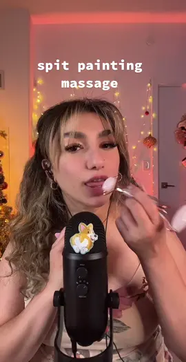 full asmr spit painting video can be found on my YT channel 😌 #asmr #spitpainting #asmrleedah 