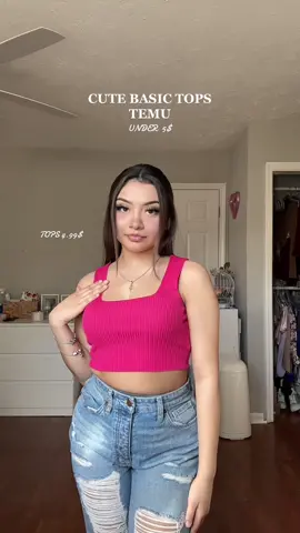 3 different outfits using 5$ tops from @shoptemu 30%🥂DC:【pass478】#NextLevelDish #OOTD #basictopshaul 