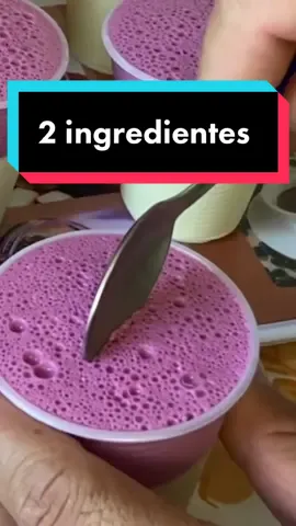SOBREMESA COM 2 INGREDIENTES TAMANHO DA XÍCARA 200ml 400ml de Água gelada 1 Pacote de suco tang abacaxi 1 Xícara de leite em pó 400ml de Água gelada 1 Pacote de tang uva 1 Xícara de leite em pó #receitaemcasaoficial #doce #sobremesa #delicia #sobremesafacilerapida #receita #receitasimples #culinaria #culinary #facil #sabado  