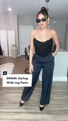 GRWM: Styling Wide Leg Pants 💫 Rate this #OOTD from 1-10✨ #fyp #styletok #fashiontiktok #tutorial #foryourpage  Today’s Affirmation: “Calmness washes over me with every deep breath I take” 🤍 Hair tutorial on this look coming tomorrow 💫 TAG someone who would love this & don’t forget to save the video to refer back to when styling • #outfitinspo #fashion #styletips #outfitideas #grwm #fashionstyle #styling #todaysoutfit #todayslook  Outfit Breakdown: You can shop my outfit in my linktree bio under “shop my feed” & this video 