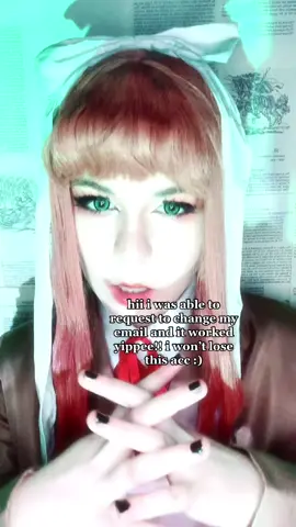 💌 #MONIKA ;; IM SO SORRY FOR MAKING THIS SUCH A BIG DEAL LMFAO // #katzecollective #monika #monikaddlc #ddlc #dokidokiliteratureclub #cosplay #fyp 