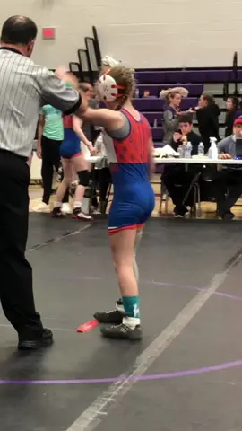 Undefeated for her first girls middle school season…23-0! 🧡🤼‍♀️💙 So proud of you, Delaney! #wrestlelikeagirl #girlswrestling #girlswrestletoo #wrestling #wrestler 