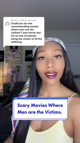 Replying to @_094cd some scary movie recommendations where men are the victims. #scarymovies #movierecommendations #horrortok #knockknock #misery #undertheskin #delieverance 
