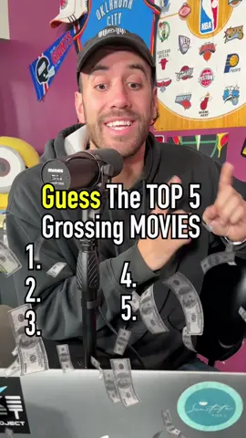 Guessing the TOP 5 GROSSING MOVIES of All Time!! #fyp #top5 #movies #film #grossing #avatar 