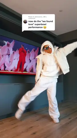 Replying to @alexisannc_96 WE FOUND LOVE 🤍 The dancing Barbie dogs choreo goes so hard! 🥵 (dc: Parris Goebel) @rihanna #rihanna #wefoundlove #halftime #halftimeshow