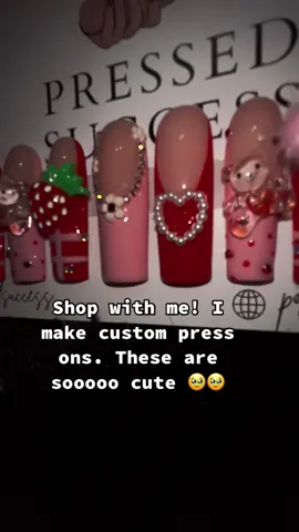 Loved this Valentines set 💕🥹✨ #pressons #pressonnails #fyp #selenagomez #valentines #vdaynails2023 #viral #business #growth #goals #pr 