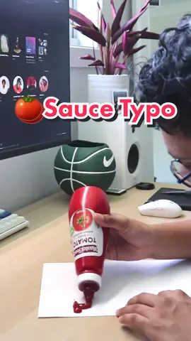 🍅 Tomato Sauce Typography! Out of the norm... but what do you think?? - Check out my IG @tilestiodesign for more content! - - - #typography #fontcreation #cleandesign #posterprint #photoshop #illustrator #adobe #colourpalette #papertexture #vintageinspired #graphicdesign #shelftaught #graphicdesigner #designer #designprocess #printdesign #prints #customtypography #creativeprocess #saucetypography #tomatosauce #ketchup