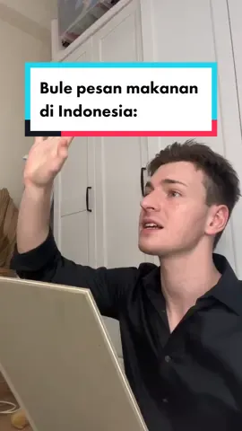 The food in Indonesia is so good, but the spice still hurts me 🥲 #buleindonesia #buleinggris #makanan #indonesiacomedy #masbule 