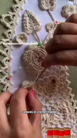 conoces el crochet irlandés?#handmade ##crochetireland #croche #knit #DIY #crochetlove #crochetaddict #crochet #hechoamano #crocheting #manualidades 
