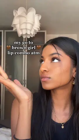 added lazygirl pro: i never need a mirror to reapply lip balm either  #lipcombo #makeup #deinfluencing #nyx #browngirl #desi #lipbalm 