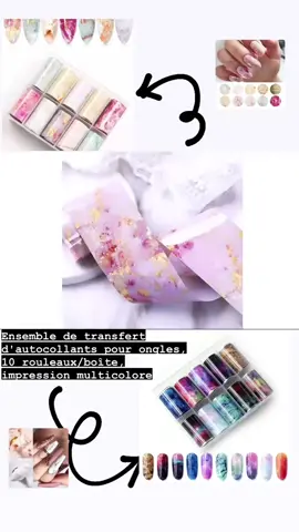 Foil ongle #foileongle #nails #nailsart #paiementalalivraison #nails_art_products_maroc #livraisonadomicile @Nails art product maroc 🇲🇦 