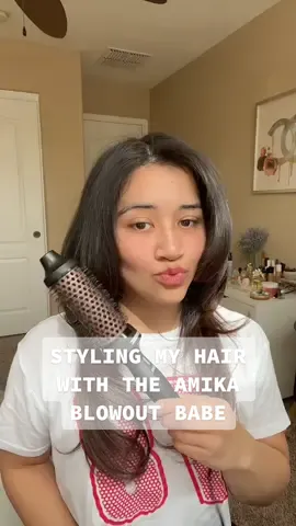 @amika blowout babe is actually pretty easy to use. Loving the blowout style look #fyp #hairstyle #style #blowout #blowoutbabe #amika #grwm 
