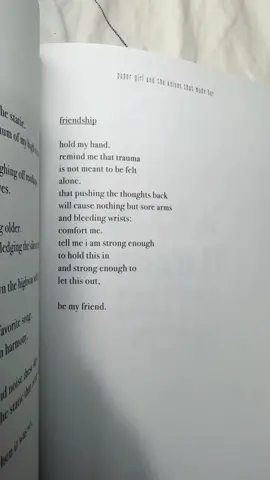 book: paper girl and the knives that made her by ari b. cofer #poetrytok #friendshipquotes #healingpoetry #BookTok 