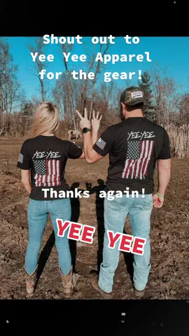 Support #YeeYeeNation @yeeyeeapparel Go get’cha some, y’all! #yeeyee #countrytiktok #couples #countrylife #farmlife #merica 