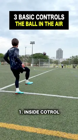 3 CONTROL SKILLS to practice first⚽️🔥 浮き玉トラップはこの3つが基本！ #football #Soccer #サッカー