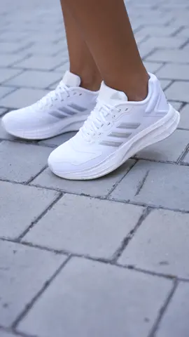 WE LOVE A MINIMAL COLOURWAY! 🤍  Shop the ladies adidas Duramo 10 kicks for the sleek finish to your ‘fit. #adidas #Footgear