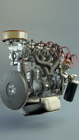 3d car engine