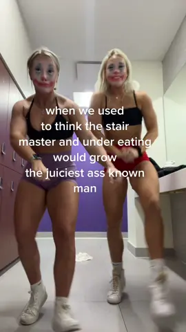 thank goodness we learned @rae.lanciano  #Fitness #FitTok #glutes #stairmaster #workout #GymTok #figuretok #figurebodybuilder #wellnesstok #wellness #wellnessbodybuilding #figure #buckedup #gymshark #nvgtn #alphalete #gymgirls #gymduo #girlswholift #wegojim #gymhumor 