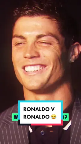 Cristiano Ronaldo interviews HIMSELF! #football #Soccer #footballtiktok #manchesterunited #cristianoronaldo #ronaldo #interview #fyp 