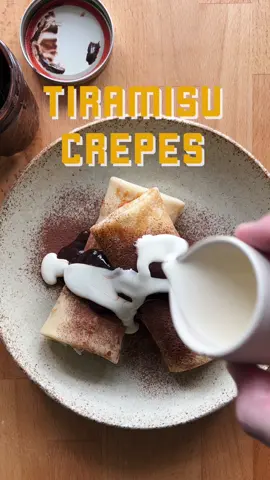 Pancake day is tomorrow so lets make tiramisu crepes! Full recipe linked in my bio, sponsored by Wilfa #crepes #pancakeday #shrovetuesday #fattuesday #lent #tiramisu #pancakes #dessert #creperecipe 