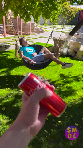I shook the coke and gave the can to Kevin 🤣 Cool Hacks, Pranks and Tricks by SMOL! #prankvideos #pranked #fyp 