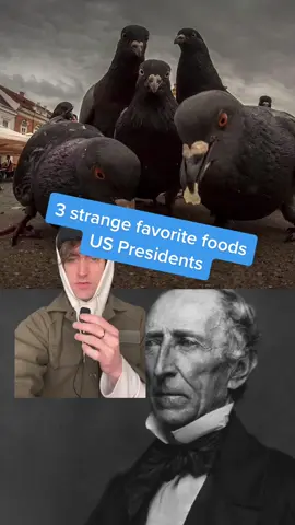 Happy Presidents’ Day. Here are the strangest foods US Presidents have loved. #usa #president #presidentsday #strangefood #trivia #Foodie #FoodTok #pigeon #chesterarthur #jamesgarfield #squirrel #squirrelsoup #strangemeals #presidentfacts #ushistoryfacts #favoritemeals #celebritymeal #johntyler #presidentjohntyler #vicepresident #williamhenryharrison #usholidays #bankholidays 
