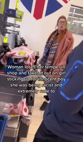Shoppers were left shocked, when this rather aggressive lady threw a broccoli at an innocent girl who was only standing up for a boy at self checkouts 🛒😳🥦   #sortherout #someonecollectyourmum #rage #embarassing #localshop 