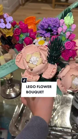 Every week I buy myself flowers to make multiple arrangements for different areas en mi casita 💐 I’ll still continue my lil ritual but love that the florals for my coffee table are sustainable and will last para siempre.  #legos #lego #legoflowers #legoflowerbouquet #legotiktok 