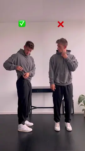 Easy Hack to crop your hoodie #style #hack #mensfashion #hoodie #trending #trends #fyp #fyps) #fashion #themensoutfits 