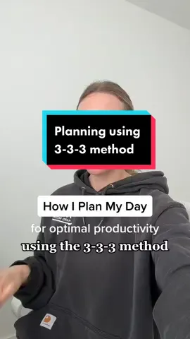 Planning my day using the 3-3-3 method! #productivity #digitalplanning #entrepreneur 