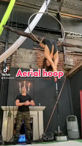 Aerial choreography ♥️ #aerialist #aerialhoop #middlesplit 