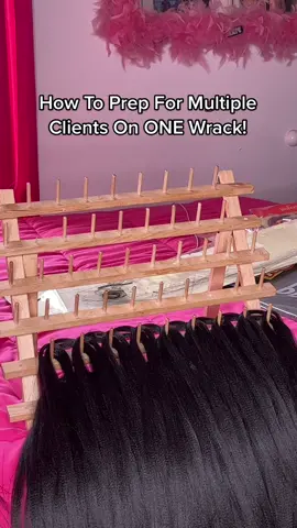 Easy Peasy Lemon Squeezy 😂 PLUS It Saves Soooo Much More Time ! Imagine If I Had A Bigger Wrack. I Would Be Able To Prep At Least 5/7 Clients In A Day !! #braidersontiktok #braiderhacks #howtoprep 