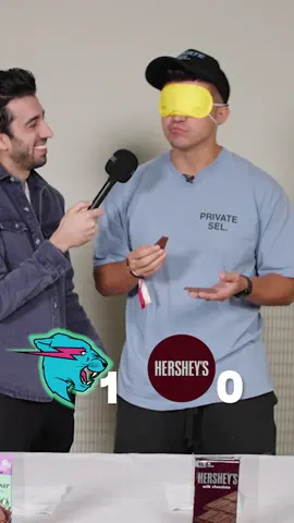 @MrBeast ’s @Feastables or Hersheys? I did a blind taste test to see which one people prefer. Big s/o to@preston @dominicditanna for participating