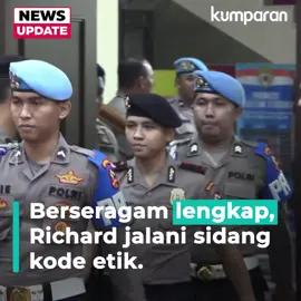 Polri menggelar sidang Komisi Kode Etik Polri (KKEP) terhadap Bharada Richard Eliezer. Sidang etik itu digelar di Gedung TNCC, Mabes Polri, Jakarta, hari ini, Rabu (22/2). #newsupdate #update #news #vidol #tiktokberita #kumparan