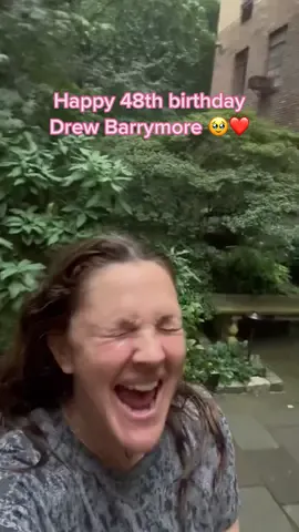 Enjoy this incredibly wholesome video of #DrewBarrymore enjoying the rain on her 48th birthday today 🥹❤️ #celebritybirthdays