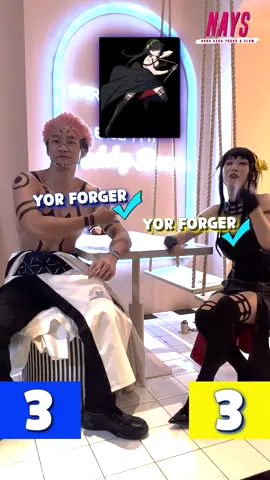 Tebak karakter anime!! Siapa yang menang nih?! Video lengkap koleb kita ada di YouTube Azka Corbuzier ya ges!! @Azka Nada Corbuzier  #larissarochefort #azka #nada  #cosplay #cosplayer #sukuna #jujutsukaisen #anime #yorforger #spyfamily #SPYXFAMILY #quiz #fyp #closethedoor 