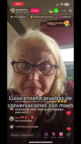 La verdad que me cae genial luisa #maeb #luisagarrido #manoli #maeb #directos #maeb #luisa #salseo #paratiiiiii 