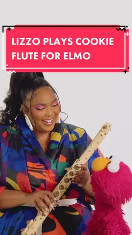 Once I heard cookie flute I just KNEW Cookie Monster was gonna pop up and be all up in their business😂😭🍪 #lizzo #cookie #elmo #sesamestreet  [via @sesamestreet] 