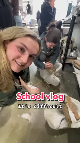School vlog! #dayinmylife #makeupschool #makeupartist #sfxartist #sfx #moldmaking #prosthetics #foamprostetics #molds #la 