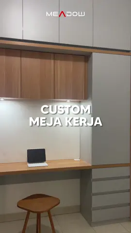 Meja Kerja Ideas #mejakerja #workbench #workstation #custommejakerja #meadowid #customfurniture #furnituredesign #interioedesign 